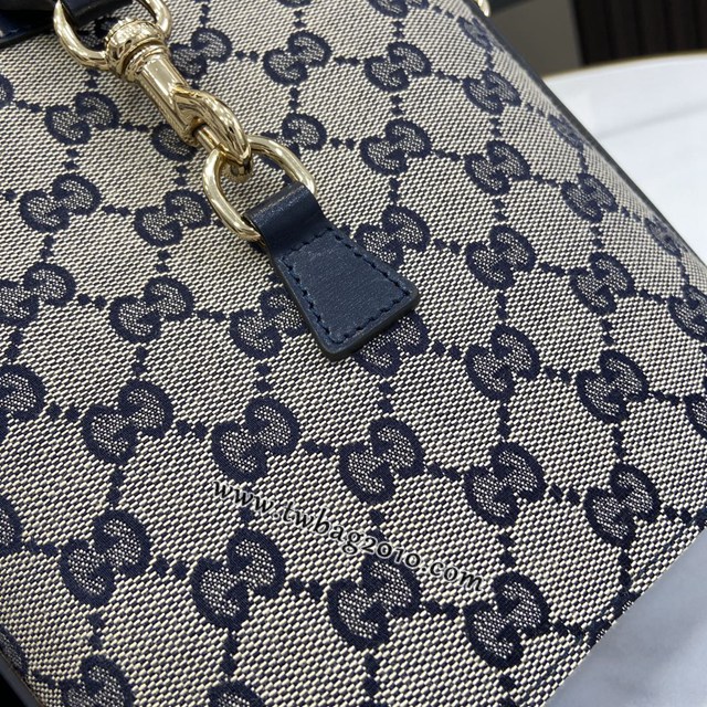 gucci專櫃新款女士手袋 古馳Original GG帆布經典GG小號水桶包 jcp1514